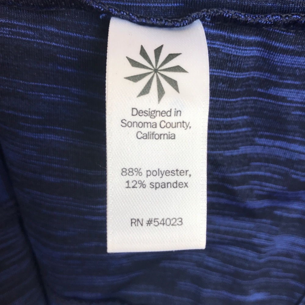 SOLD Athleta | Half Zip Jacket Pullover Blue/Black - Picture 6 of 7